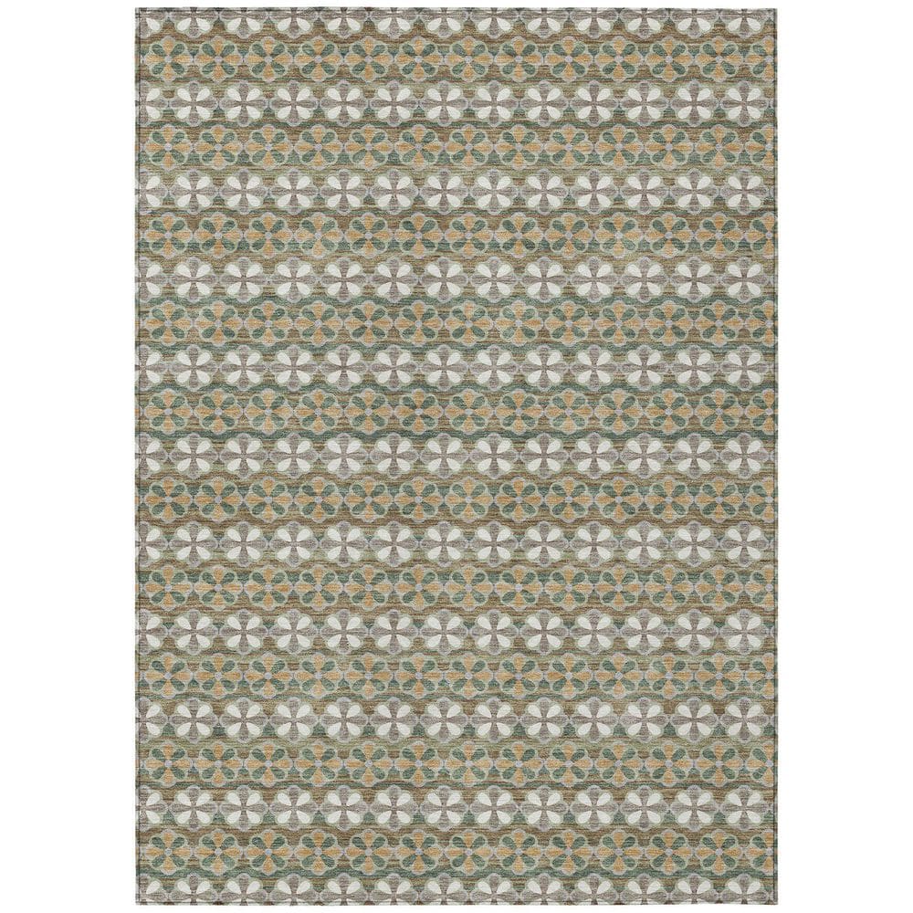 Chantille Machine Washable Indoor/Outdoor Abstract ACN2695 Basil 3 ft. x 5 ft. Area Rug price history on PriceWatchPro