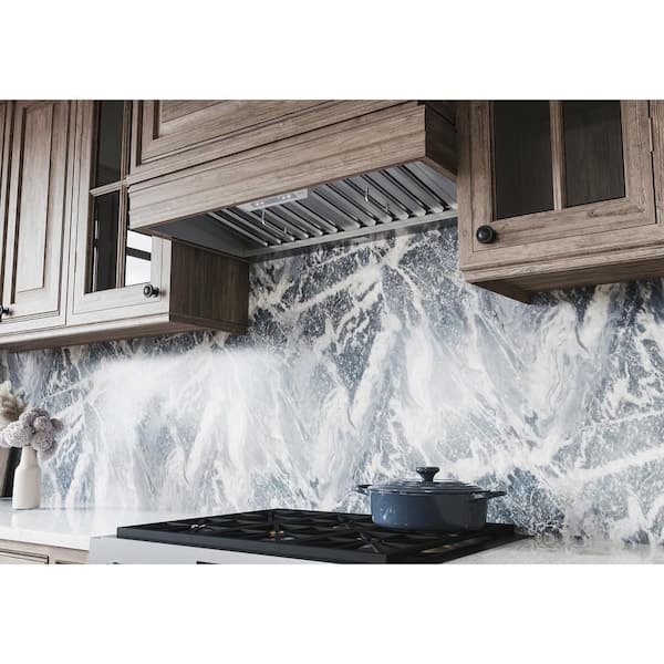 Monsoon Connect 48 in. 700 CFM Insert Mount Range Hood with LED Light in Stainless Steel