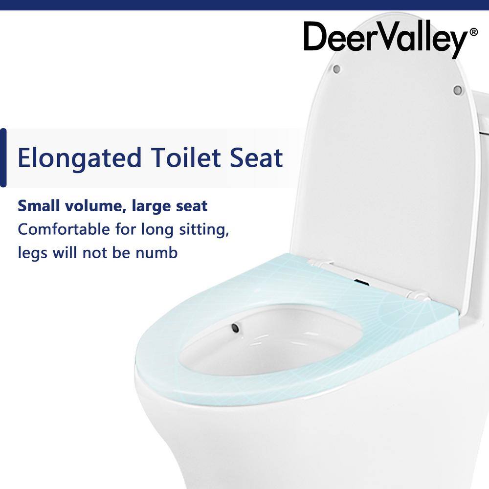 Ally White Ceramic Dual-Flush Elongated One-Piece Toilet