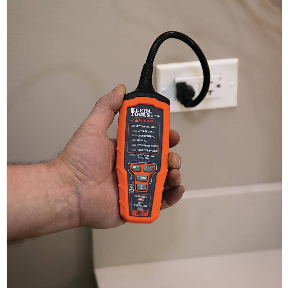 Klein Tools RT310 Digital AFCI/GFCI Outlet Tester