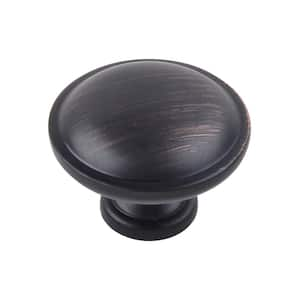 Everbilt 1.16 In. Oil Rubbed Bronze Round Top Ring Cabinet Knob (10 