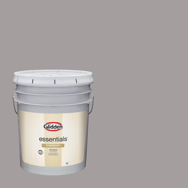 Glidden Essentials 5 gal. PPG1003-4 Equilibrium Flat Exterior Paint
