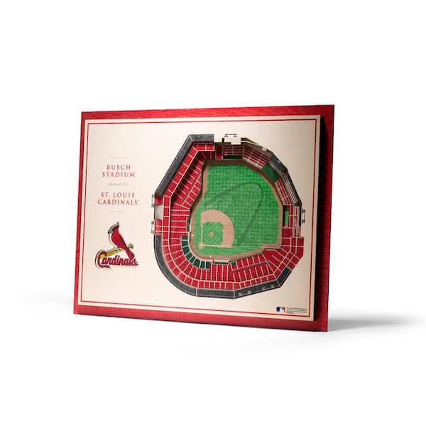 MLB St. Louis Cardinals 5-Layer Stadiumviews 3D Wooden Wall Art