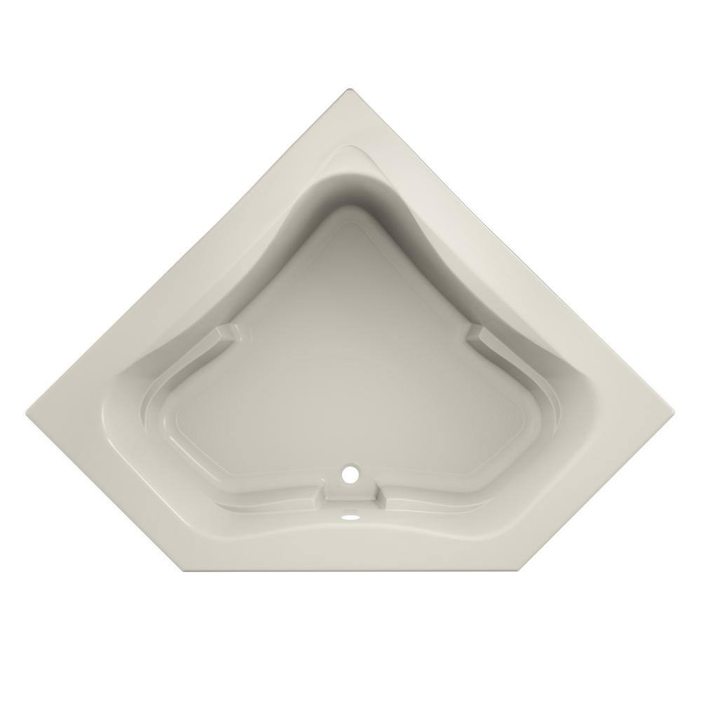 JACUZZI Signature 60 in. x 60 in. Neo Angle Soaking Bathtub with Center