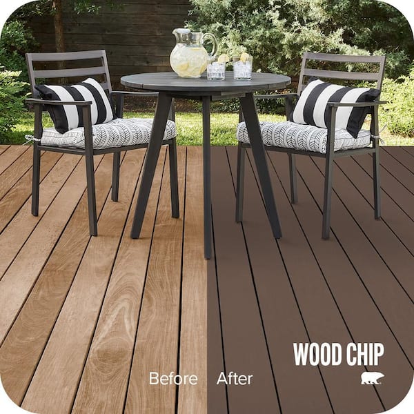 5 gal. #SC-111 Wood Chip Solid Color Waterproofing Exterior Wood Stain and Sealer