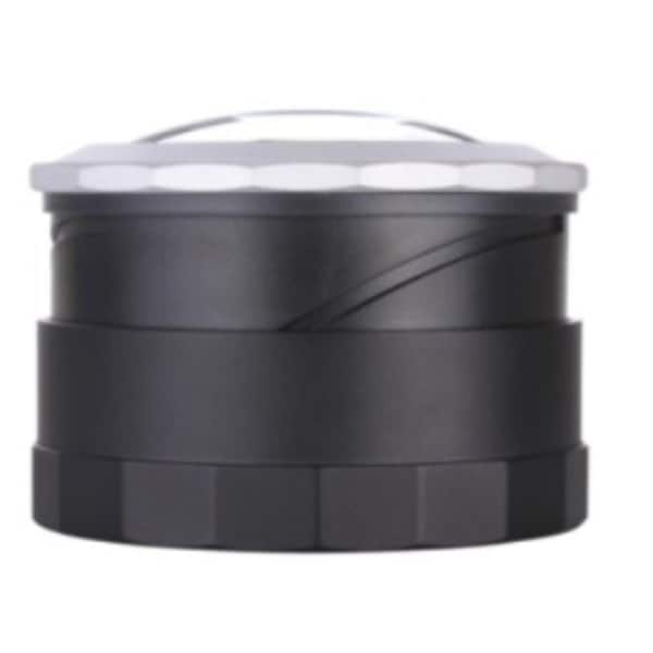 2.8 in. Black Finish with a Silver-Painted rim 3 LED Lights 5-7x Magnifier with K9 Optical Glass Lens
