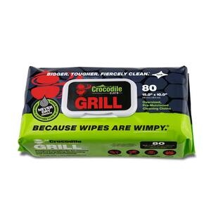 Grill Cleaning Pre-Moistened Heavy-Duty Wet Cloths/Cleaning Wipes (80-Count)