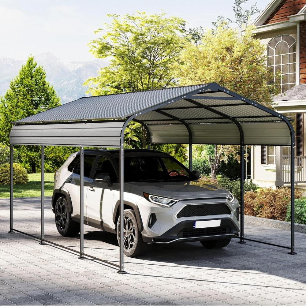10×15FT Metal Carport, Galvanized Roof, All-Weather for Vehicles price history on PriceWatchPro