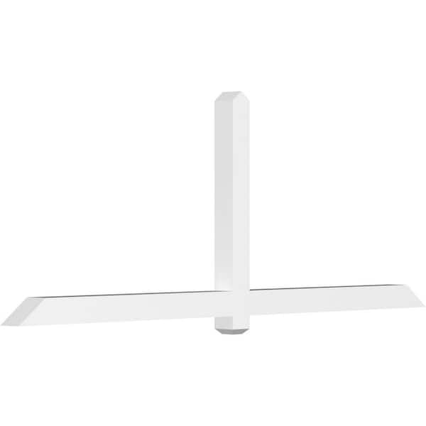 Ekena Millwork Eugene 96 in. W x 36 in. H x 4 in. D Signature Polyurethane Bracket