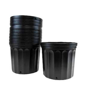 3 Gal. Black Plastic Nursery Pots (11.36 l) 10-Pack