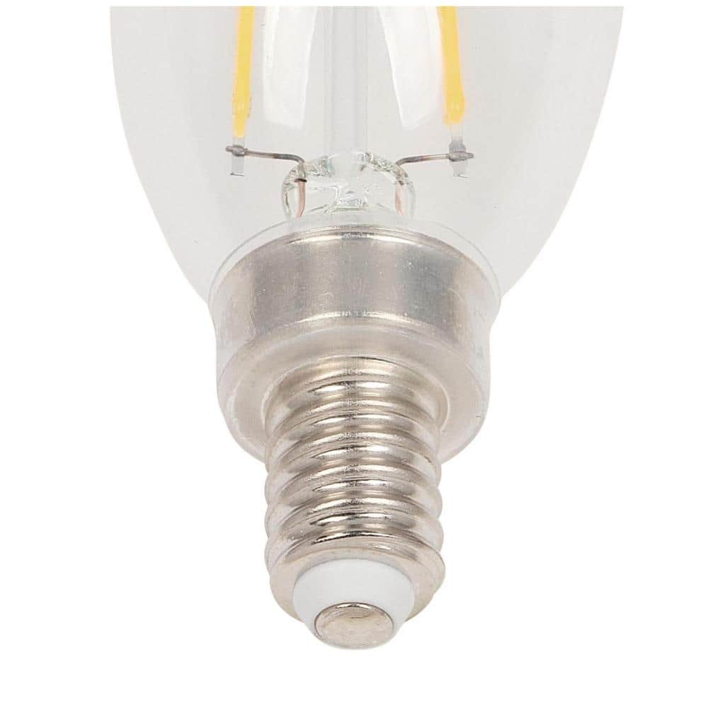 Clear Dimmable LED Candelabra Bulbs, 6-Pack, 2700K