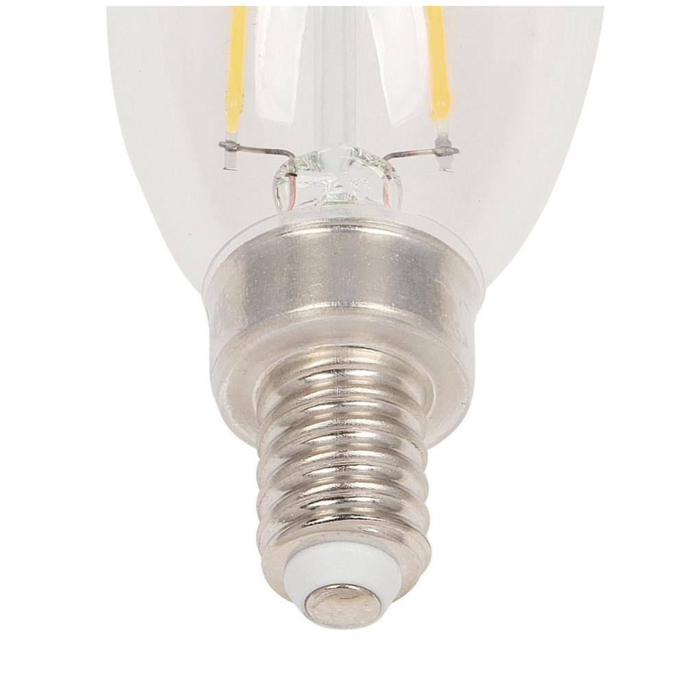 Clear Dimmable LED Candelabra Bulbs, 6-Pack, 2700K