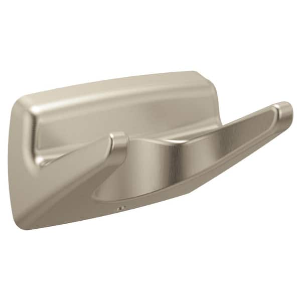 Adler J-Hook Double Robe/Towel Hook in Brushed Nickel