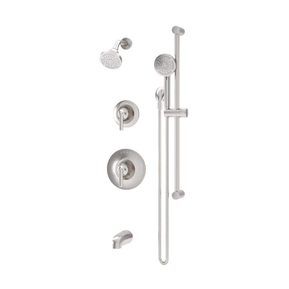 Birch HydroMersion Double Handle Tub and Shower Trim Kit with Hand Spray in Satin Nickel (Valve Not Included) 1.5 GPM price history on PriceWatchPro