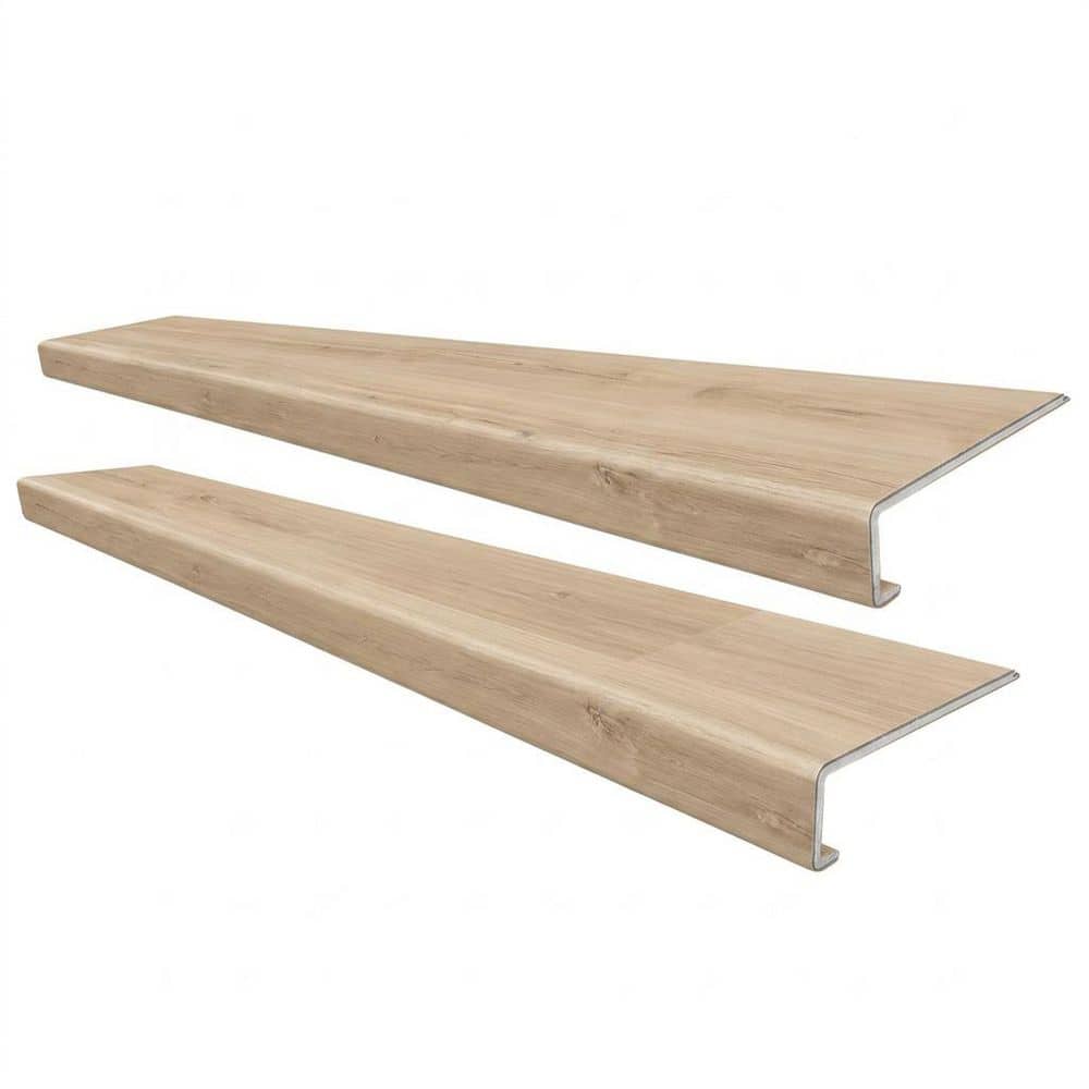 Lathem Pine Stair Tread Molding Square-Exact Match for Home Decorators Floor, 2-Pieces, 46 in. x 4 7/8 in. x 5 mm T price history on PriceWatchPro