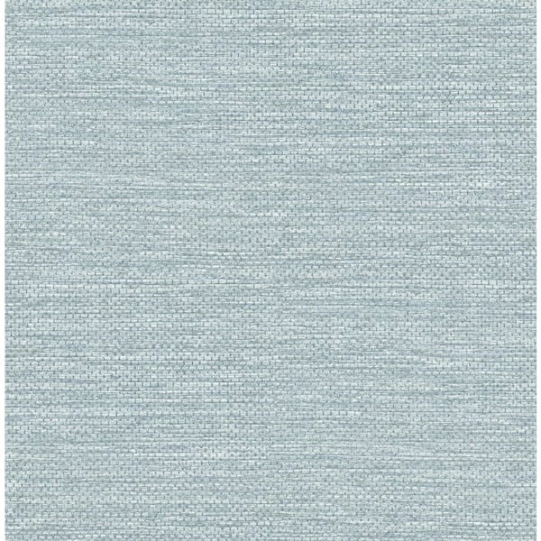 しゃわーページ Chesapeake 20.50 in. W x 396 in. L Light Blue Wool Texture