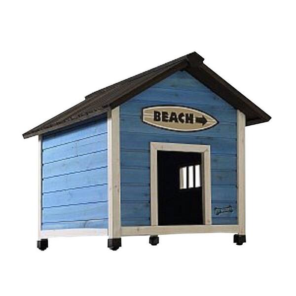 Pet Squeak 2.7 ft. L x 2.4 ft. W x 2.5 ft. H Medium Beach House Dog House