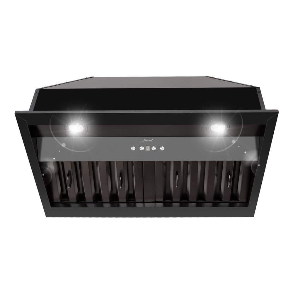 30 in. Ducted Ultra Quiet Under Cabinet Range Hood in Matte Black Stainless