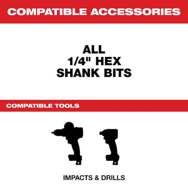 SHOCKWAVE Impact Duty 12 in. 1/4 in. Hex Quick Change Extension