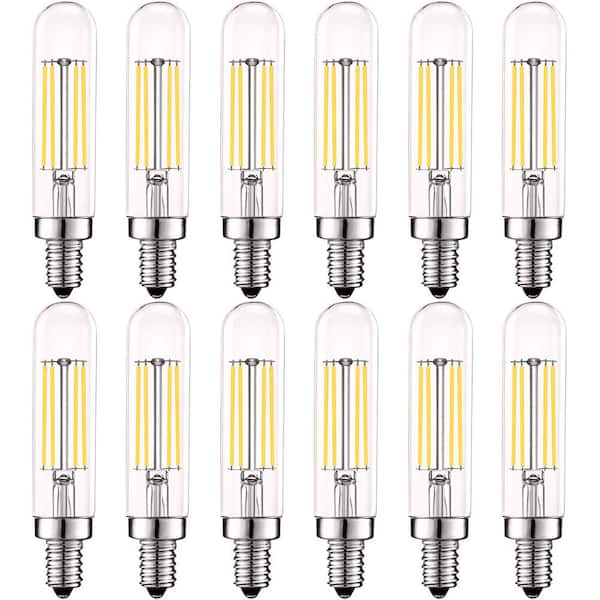 60-Watt Equivalent T6 T6.5 Dimmable Edison LED Light Bulbs 5-Watt UL Listed 4000K Cool White (12-Pack)