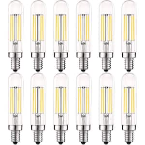 60-Watt Equivalent T6 T6.5 Dimmable Edison LED Light Bulbs 5-Watt UL Listed 4000K Cool White (12-Pack)