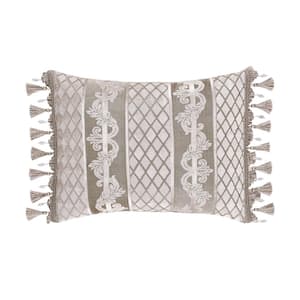 Blair Sand Polyester Boudoir Decorative Throw Pillow 15 x 20 in.
