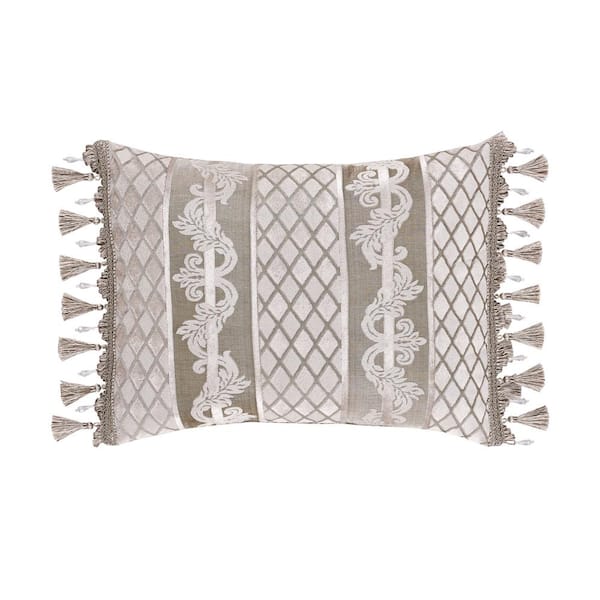 Unbranded Blair Sand Polyester Boudoir Decorative Throw Pillow 15 x 20 in.