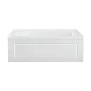 Concorde 60 in. x 30 in. Soaking Alcove Bathtub with Right-Hand Drain in Glossy White