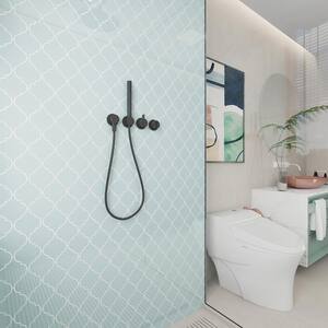 Baby Blue Arabesque 4 in. x 5 in. x 8mm Glass Backsplash and Wall Tile (7 sq. ft. / case)