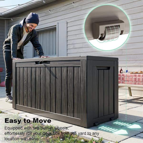46 in. W x 18 in. D x 23 in. H Resin Outdoor Storage Cabinet 75