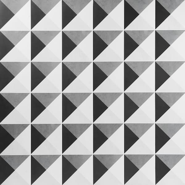 Ivy Hill Tile Elizabeth Sutton Cameo Deco Gray 7.87 in. x 7.87 in. Matte Porcelain Floor and Wall Tile (10.76 sq. ft./Case)