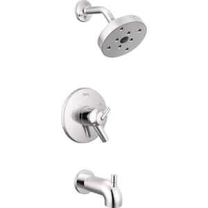 Trinsic 1-Handle Wall Mount Tub and Shower Faucet Trim Kit in Chrome with H2Okinetic (Valve Not Included)