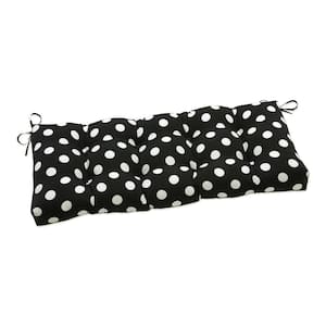 Novelty Rectangular Outdoor Bench Cushion in Black