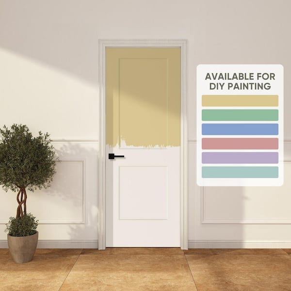 Gela 30x80 In. Primed 2 Panel Shaker Style White Primed Hollow