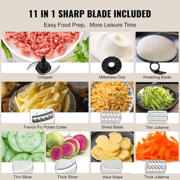 Electric Vegetable Slicer, Wireless Food Processor, 3 Functions