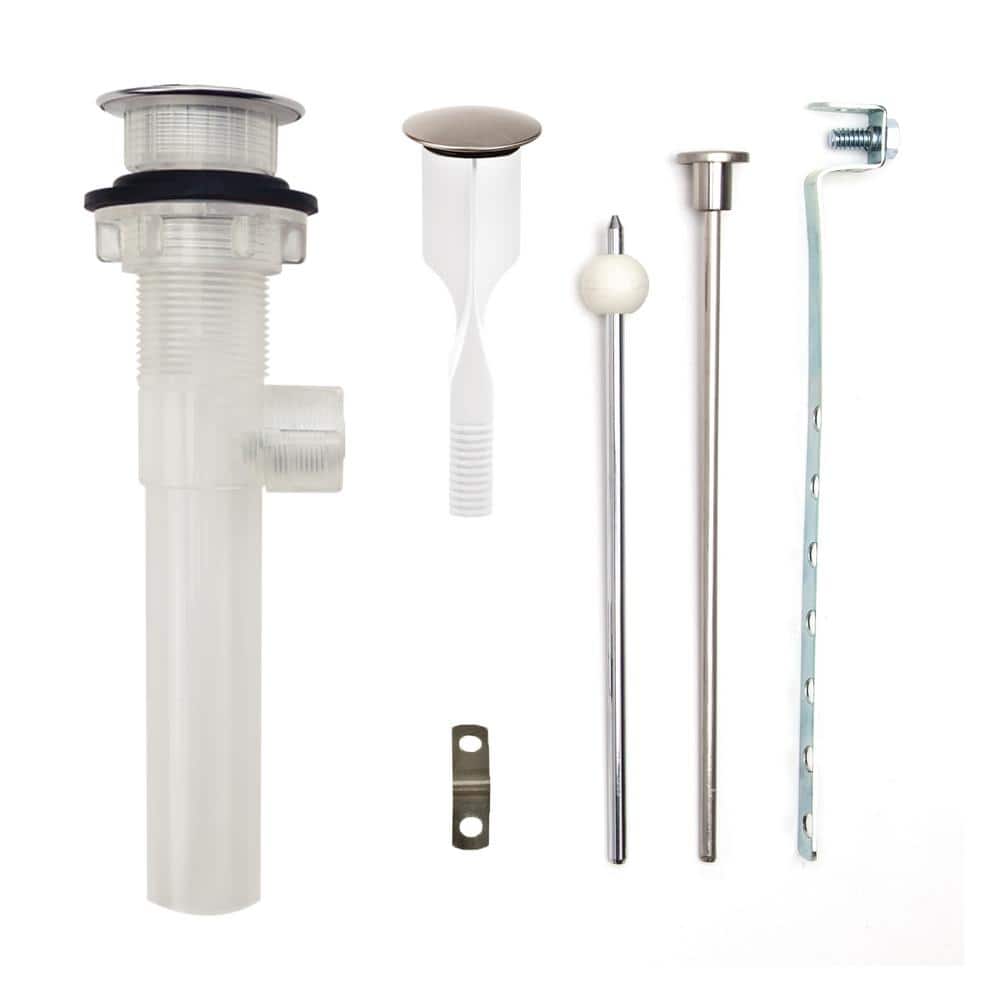 "ClogFREE Never Clog Pop-Up Drain, Magnetic Stopper, Transparent ABS Body w/o Overflow, 1.6-2"" Sink Hole, Brushed Nickel" price history on PriceWatchPro