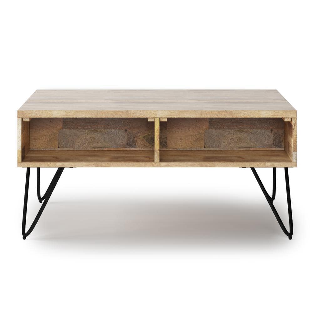 Hunter Small Lift-Top Coffee Table in Natural Mango Wood
