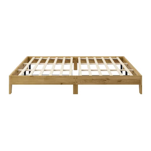 CorLiving Aiko Brown Wood Frame King Platform Bed Frame BCF-200-K
