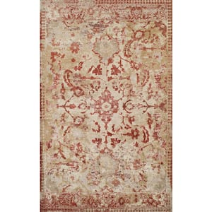 Provincial 4 Paprika 9 ft. 6 x 13 ft. 2 Distressed Persian Area Rug