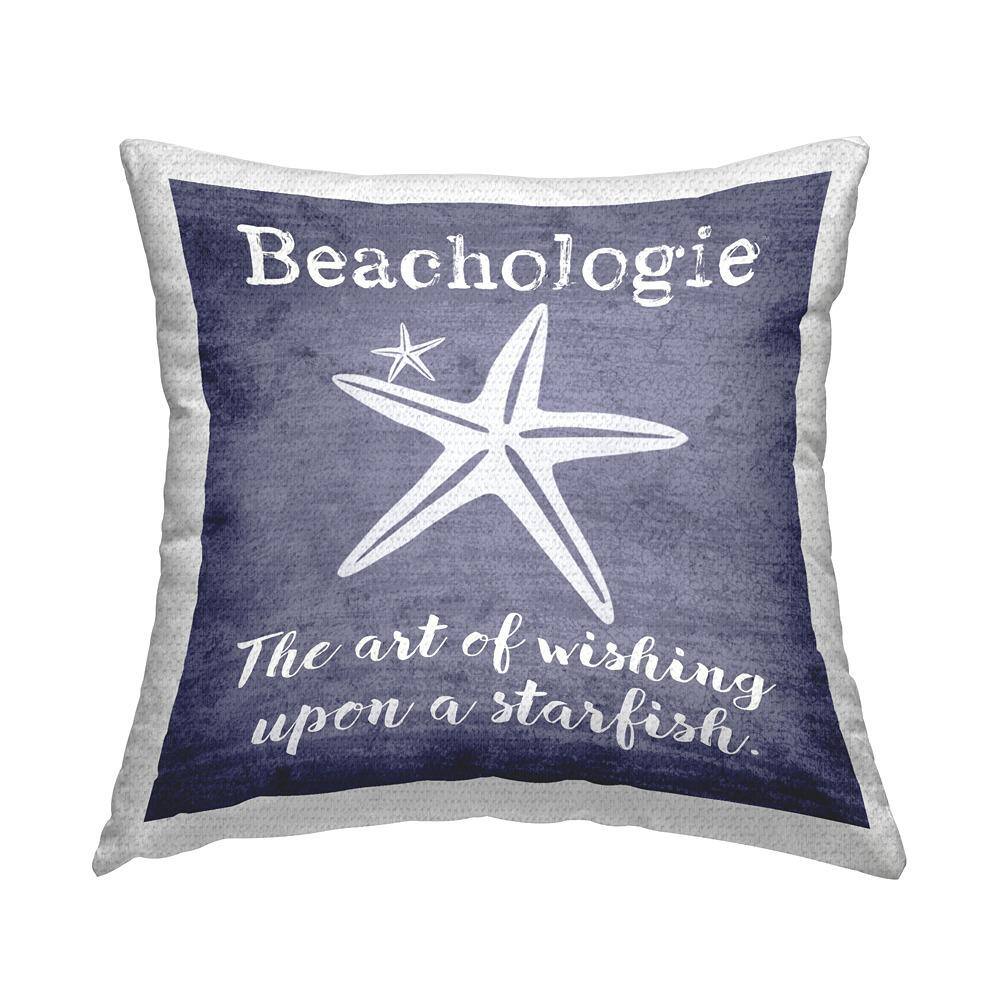 Beachologie Wish Upon Starfish Purple Square Outdoor Throw Pillow price history on PriceWatchPro