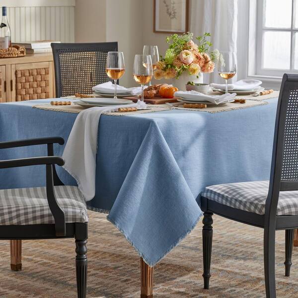 Company Cotton Solid Fringe Putty Tablecloth