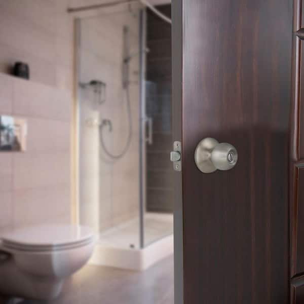 Defiant Saturn Polished Brass Bed/Bath Privacy Door Knob