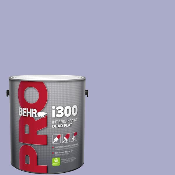 1 gal. #M550-4 Wisteria Blue Dead Flat Interior Paint