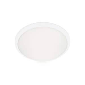 Malta 12 in. 1-Light 13-Watt White Integrated LED Flush Mount