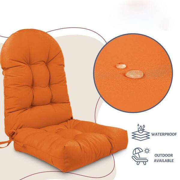 19 in. x 44 in. Outdoor Adirondack Chair Cushion Orange HPF9FD57L4