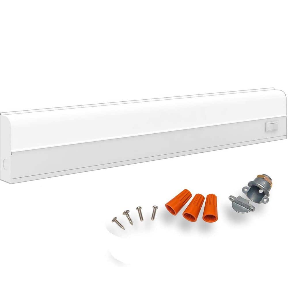 21 in. 14W White Integrated LED Under Cabinet Light Dimmable 5000K Daylight Hardwired with Frosted Lens price history on PriceWatchPro
