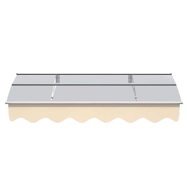 59 in. x D 34 in. Retractable Awning, Door Window Awning Canopy