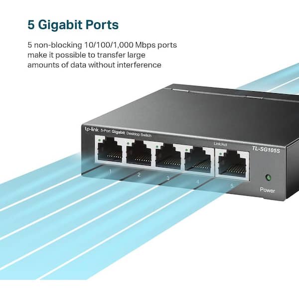 D-Link Ethernet Switch, 16 Port Gigabit Slim Switch Plug and Play,  Unmanaged, Metal Housing