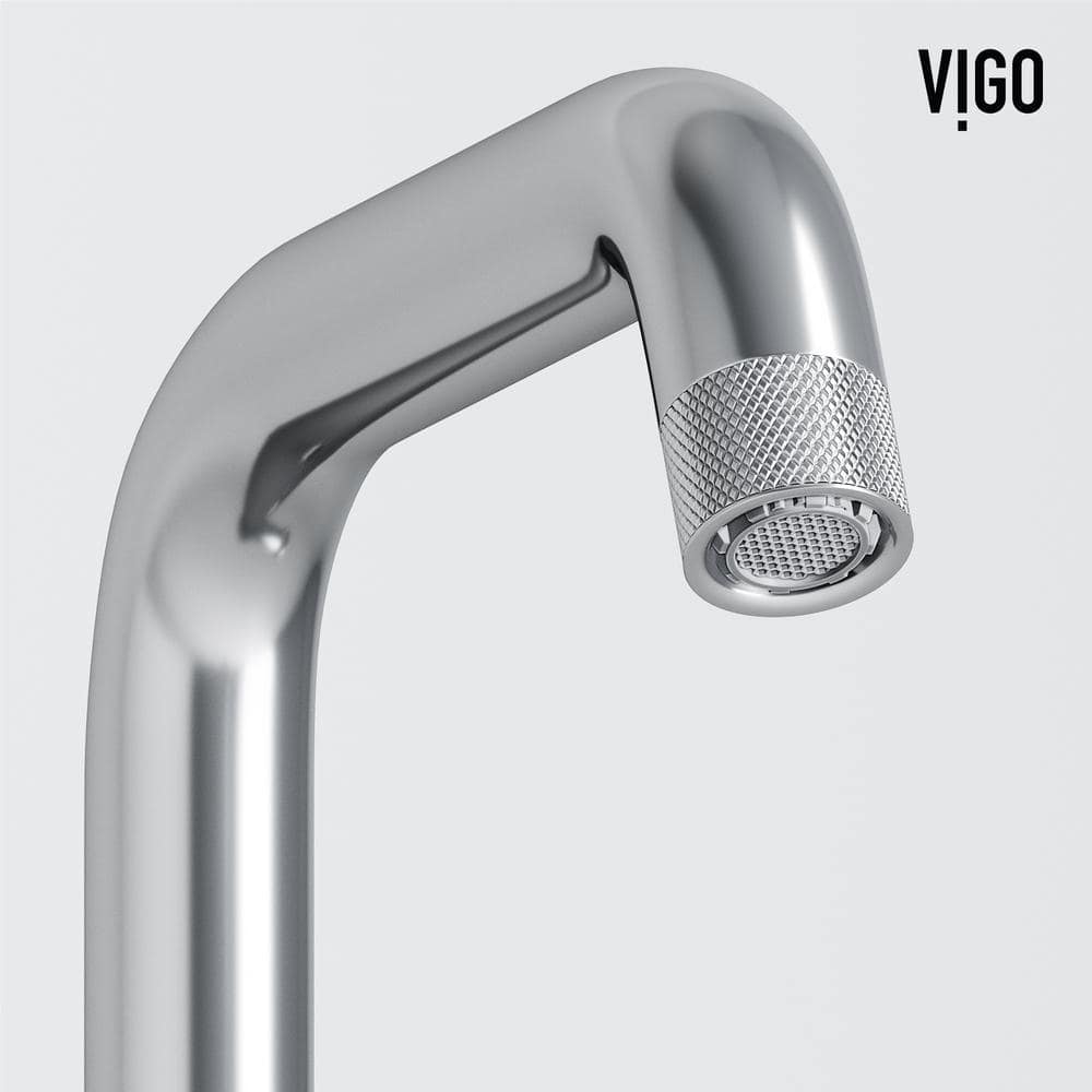 Cass Aerodynamic Wheel Handle Chrome Bathroom Faucet