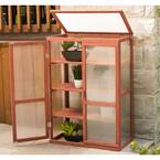 1 ft. 4 in. x 2 ft. 6 in. Cypress Mini Greenhouse